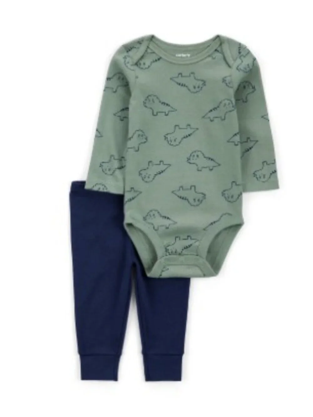 Carter's Baby Boys 3-Piece Outfit Set Dinosaur Stripe Multiple Sizes - Picture 2 of 5